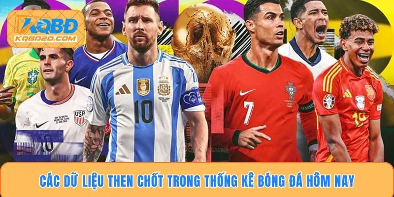 Các dữ liệu then chốt trong thống kê bóng đá hôm nay