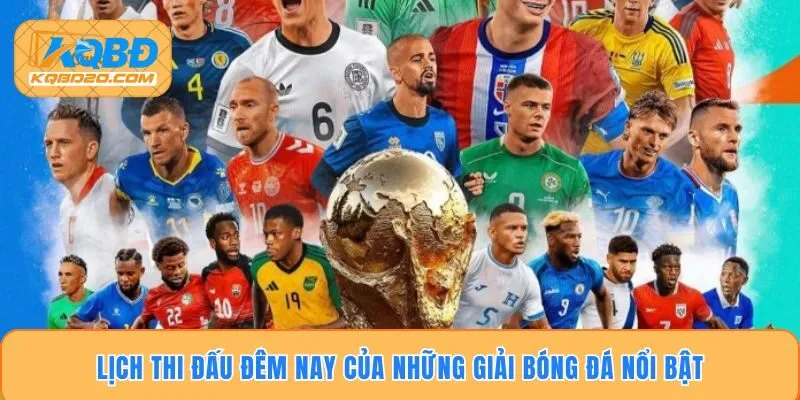 Lịch thi đấu đêm nay của những giải bóng đá nổi bật